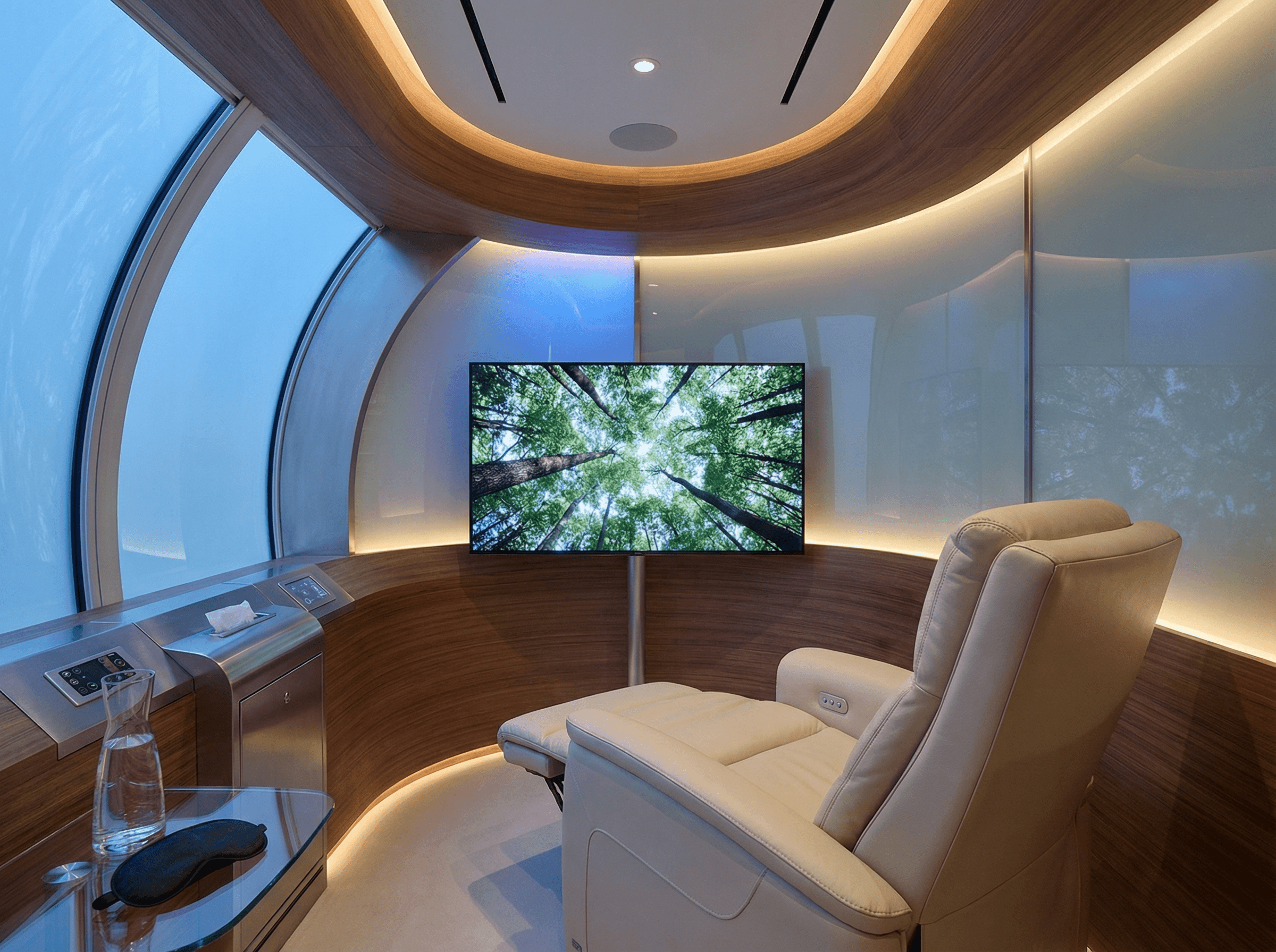 テレビ視聴可能な様子